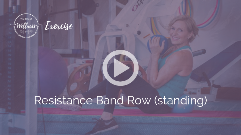 Resistance Band Row (standing)